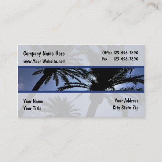 Landschaftsgestaltung der Visitenkarten Visitenkarte (Vorderseite)