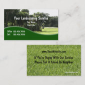 Landschaftsgestaltung der Visitenkarten Visitenkarte (Vorne/Hinten)