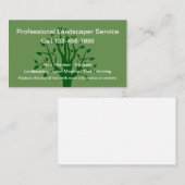 Landschaftsgestaltung des Rasen-Services Visitenkarte (Vorne/Hinten)