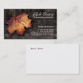 Landschaftsgestaltung des visitenkarte (Vorne/Hinten)