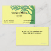 Landschaftsgestaltung die Visitenkarten NEU Visitenkarte (Vorne/Hinten)