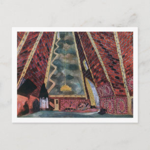 Landschaftsgestaltung für Thamar, 1912 (Farblitho) Postkarte