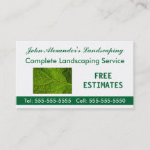 Landschaftsgestaltung, Garten und Service