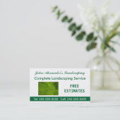 Landschaftsgestaltung, Garten und Service Visitenkarte (Stehend Vorderseite)