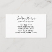 Landschaftsgestaltung Grüne Visitenkarte (Rückseite)