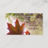 Landschaftsgestaltung/Rasen/im Garten Visitenkarte (Rückseite)