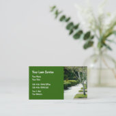 Landschaftsgestaltung und Rasen-Service Visitenkarte (Stehend Vorderseite)