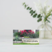 Landschaftsgestaltung und Rasen-Sorgfalt-Service Visitenkarte (Stehend Vorderseite)