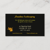 Landschaftsgestaltung Visitenkarte (Rückseite)