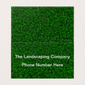 Landschaftsgestaltung von Rasen-Zelt-Falten-Art Visitenkarten (Außenseite Aufgefaltet)