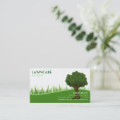 Landschaftsgestaltungs-Gärtner-Gras-Baum säubern Visitenkarte (Stehend Vorderseite)