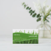 Landschaftsgestaltungs-Gärtner-Gras säubern Natur Visitenkarte (Stehend Vorderseite)