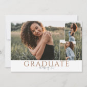 Landschaftsgraduate Foto Ankündigung mit Collage (Vorderseite)