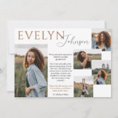 Landschaftsgraduate Foto Ankündigung mit Collage (Rückseite)