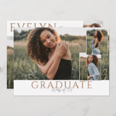 Landschaftsgraduate Foto Ankündigung mit Collage (Vorne/Hinten)