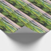 Landschaftsgrün: Hell gestrichene Ruhe Geschenkpapier (Ecke)