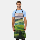 Landschaftsgrün: Hell gestrichene Ruhe Schürze (Getragen)