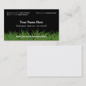 Landschaftsgrüne Gras Visitenkarte (Vorne/Hinten)