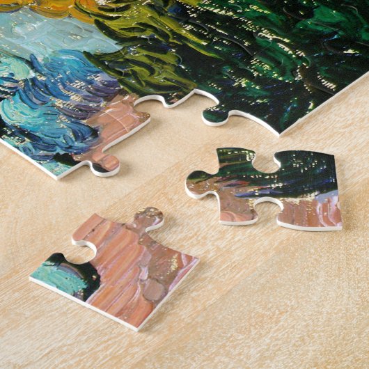 Landschaftshaus und Plowman Vincent Van Gogh Puzzle (Seite)