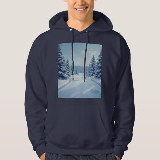 Landschaftshoodie nach dem Schneefall aufgetaucht Hoodie