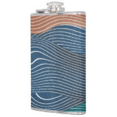 Landschaftshügel: nahtloses Muster. Flachmann (Links)