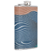 Landschaftshügel: nahtloses Muster. Flachmann (Rechts)