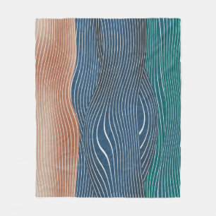 Landschaftshügel: nahtloses Muster. Fleecedecke