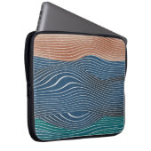 Landschaftshügel: nahtloses Muster. Laptopschutzhülle (Vorne Rechts)