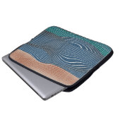 Landschaftshügel: nahtloses Muster. Laptopschutzhülle (Vorne Knopf)