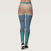 Landschaftshügel: nahtloses Muster. Leggings (Rückseite)
