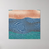 Landschaftshügel: nahtloses Muster. Leinwanddruck (Vorderseite)