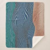 Landschaftshügel: nahtloses Muster. Sherpadecke (Vorderseite)