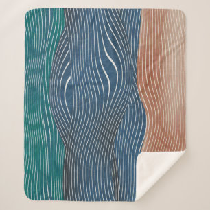 Landschaftshügel: nahtloses Muster. Sherpadecke