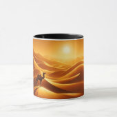 Landschaftskamel Wüstendekor Sonne trocken Tasse (Zentrum)
