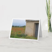 Landschaftskarte für Mohnfelder Karte (Vorderseite)