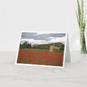 Landschaftskarte für Mohnfelder Karte (Vorderseite)