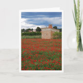 Landschaftskarte für Mohnfelder Karte (Vorderseite)