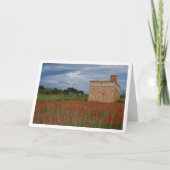 Landschaftskarte für Mohnfelder Karte (Vorderseite)