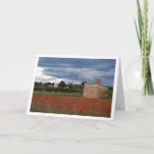 Landschaftskarte für Mohnfelder Karte (Vorderseite)