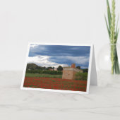 Landschaftskarte für Mohnfelder Karte (Vorderseite)