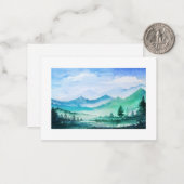 Landschaftskarte Mitteilungskarte (Vorderseite/Rückseite Beispiel)