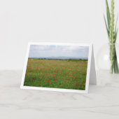 Landschaftskarte Mohnfeld Karte (Vorderseite)