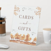 Landschaftskarten für Brown Fall und Geschenke Hoc Sockelschild (In SItu)