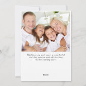 Landschaftskerker Weihnachten Holly Berry Gruß (Rückseite)