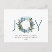 Landschaftskraut Weihnachten Heilige Berry Urlaub Postkarte (Vorderseite)