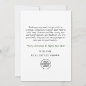 Landschaftskraut Weihnachten Weihnachten Berry Gru Dankeskarte (Rückseite)