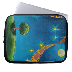 Landschaftskunst filmt Filmphotograph-nächtlichen Laptopschutzhülle