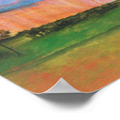 Landschaftskunst Malerei Rainstorm Tiny Farm House Poster (Ecke)