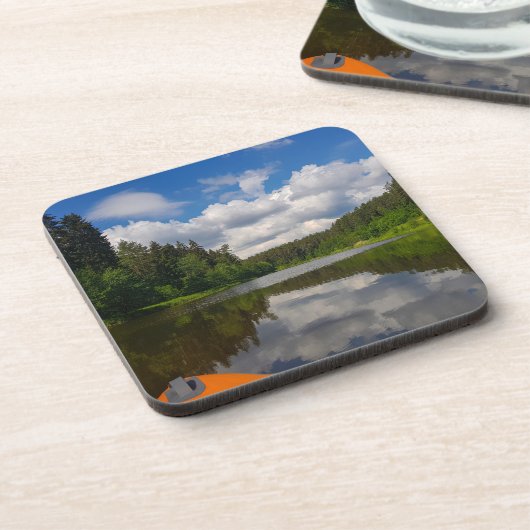 Landschaftslandschaft Canal Sky Belarus Getränkeuntersetzer (Linke Seite)