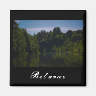 Landschaftslandschaft Canal Sky Belarus Magnet